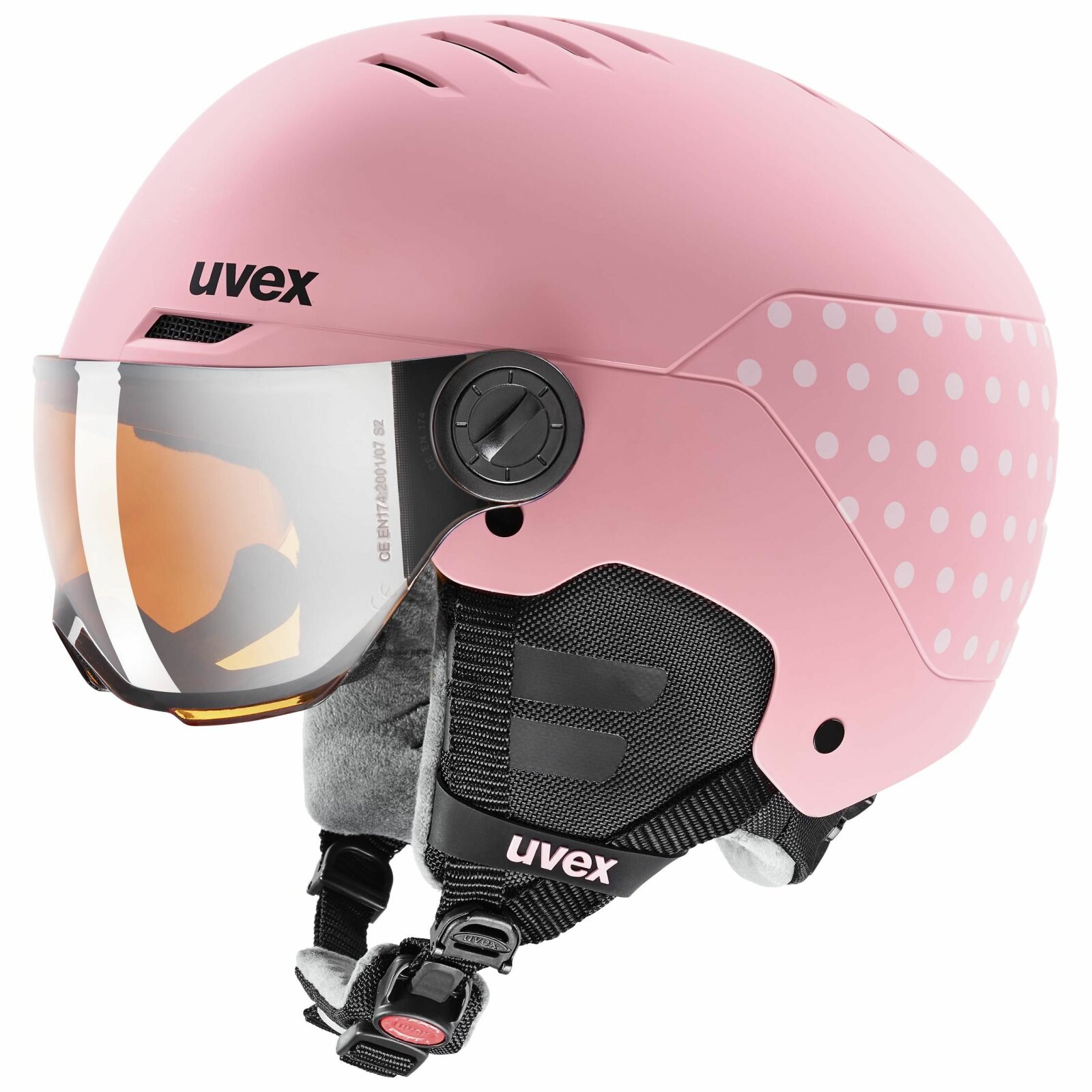 Detská lyžiarska prilba UVEX rocket junior visor 21/22