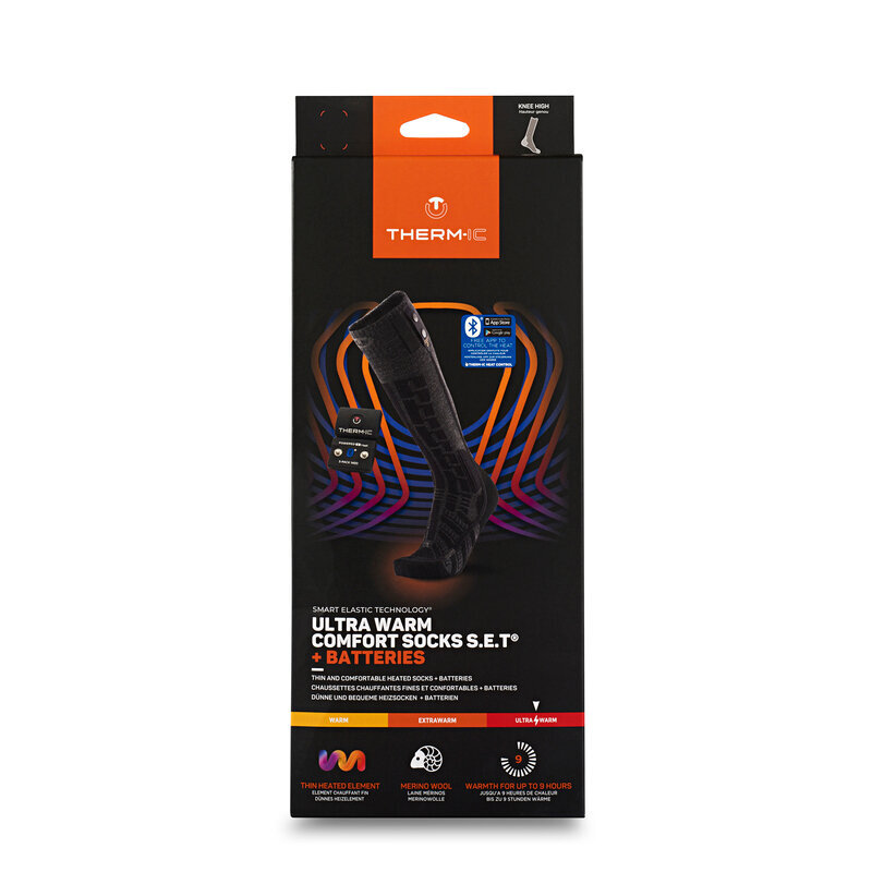 SET - Vyhrievané ponožky Therm-ic Ultra Warm Comfort Socks S.E.T. + batérie S-Pack 1400B