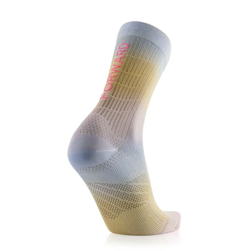 Bežecké ponožky Sidas Run Motion Crew Rainbow